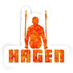 Autocollant Gymnaste aux anneaux Hagen Image