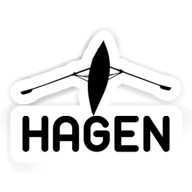 Sticker Hagen Ruderboot Image