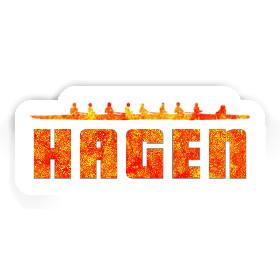 Ruderboot Sticker Hagen Image