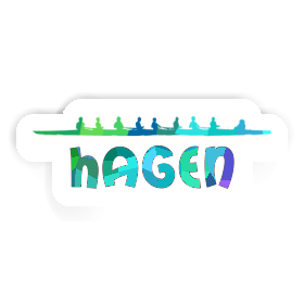 Hagen Aufkleber Ruderboot Image
