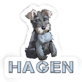 Schnauzer Sticker Hagen Image