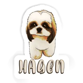 Sticker Hagen Shih Tzu Image