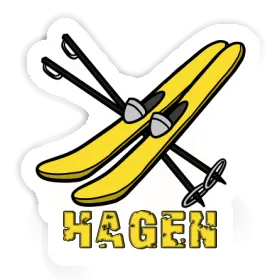 Ski Autocollant Hagen Image