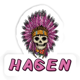 Aufkleber Frauen Totenkopf Hagen Image