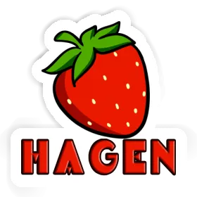 Sticker Strawberry Hagen Image