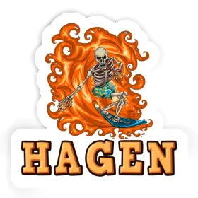 Autocollant Surfeur Hagen Image