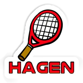 Autocollant Hagen Raquette de tennis Image