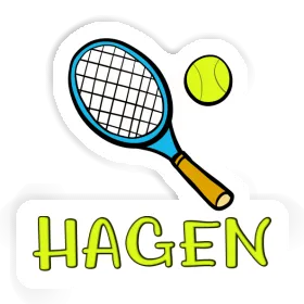 Raquette de tennis Autocollant Hagen Image