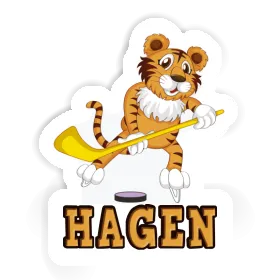Aufkleber Eishockeyspieler Hagen Image