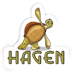 Aufkleber Hagen Yoga-Schildkröte Image
