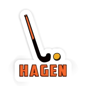 Hagen Autocollant Crosse d'unihockey Image