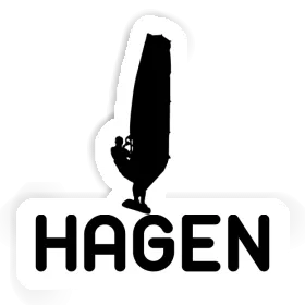 Autocollant Hagen véliplanchiste Image