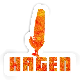 Hagen Autocollant Windsurfer Image