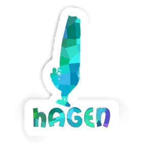 Autocollant véliplanchiste Hagen Image