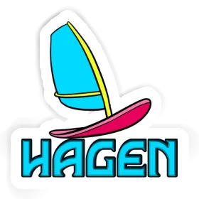 Hagen Autocollant Planche de windsurf Image