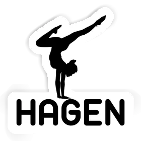 Aufkleber Hagen Yoga-Frau Image
