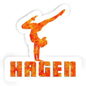 Sticker Yoga-Frau Hagen Image