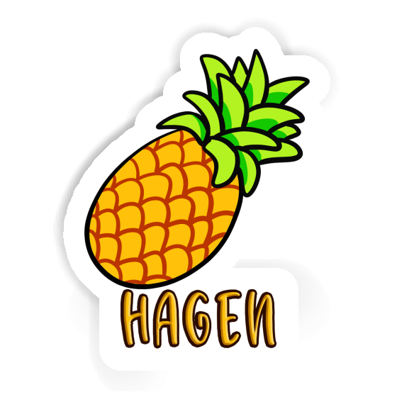 Autocollant Hagen Ananas Notebook Autocollant Hagen Ananas Gift package Image