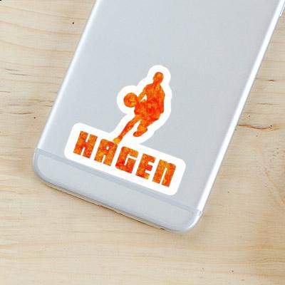 Hagen Autocollant Joueur de basket-ball Notebook Hagen Autocollant Joueur de basket-ball Notebook Image