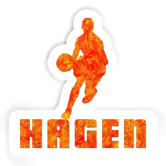 Hagen Sticker Basketball Player Laptop Hagen Sticker Basketball Player Laptop Image
