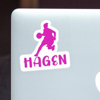 Basketball Player Sticker Hagen Notebook Image