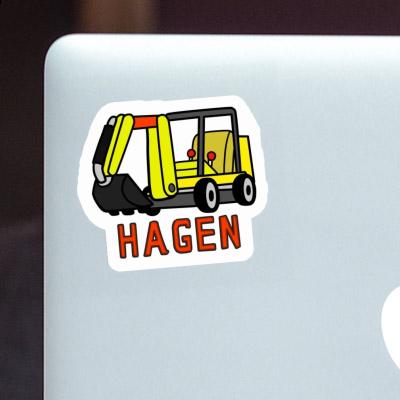 Hagen Autocollant Mini-pelle Notebook Hagen Autocollant Mini-pelle Gift package Image