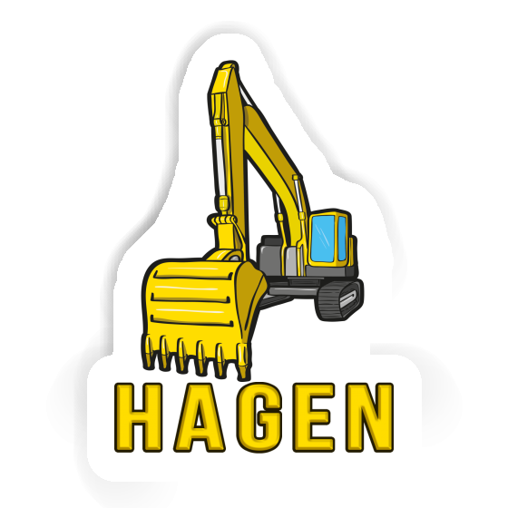 Excavator Sticker Hagen Notebook Excavator Sticker Hagen Gift package Image