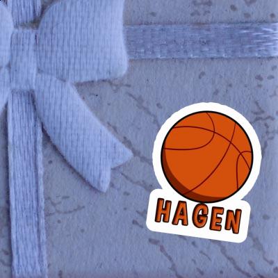 Basketball Sticker Hagen Notebook Image