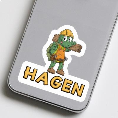 Sticker Construction worker Hagen Notebook Sticker Construction worker Hagen Notebook Image