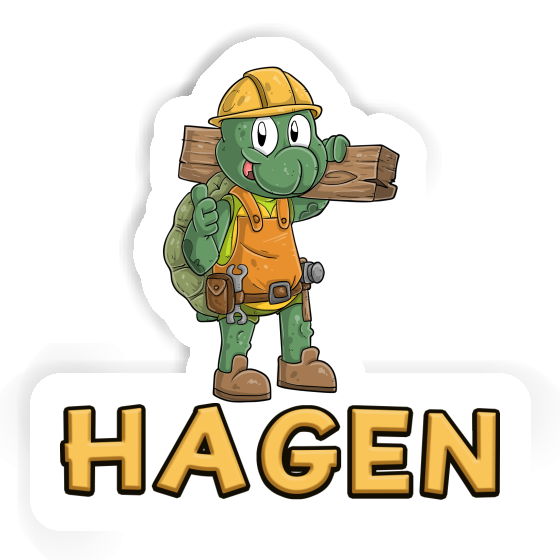 Sticker Construction worker Hagen Sticker Construction worker Hagen Image