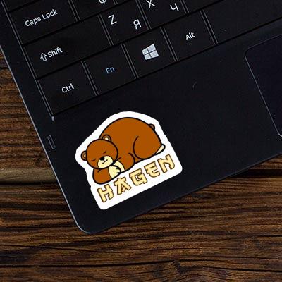 Hagen Sticker Bear Notebook Hagen Sticker Bear Gift package Image
