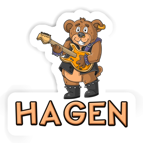 Sticker Hagen Guitarist Sticker Hagen Guitarist Image