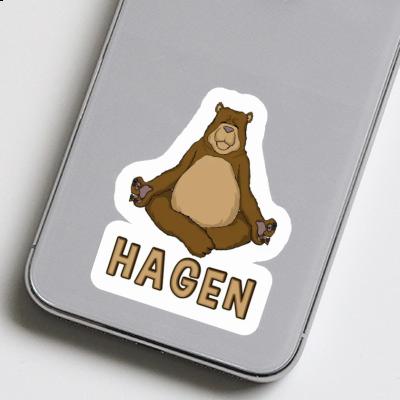 Yoga Bear Sticker Hagen Yoga Bear Sticker Hagen Image