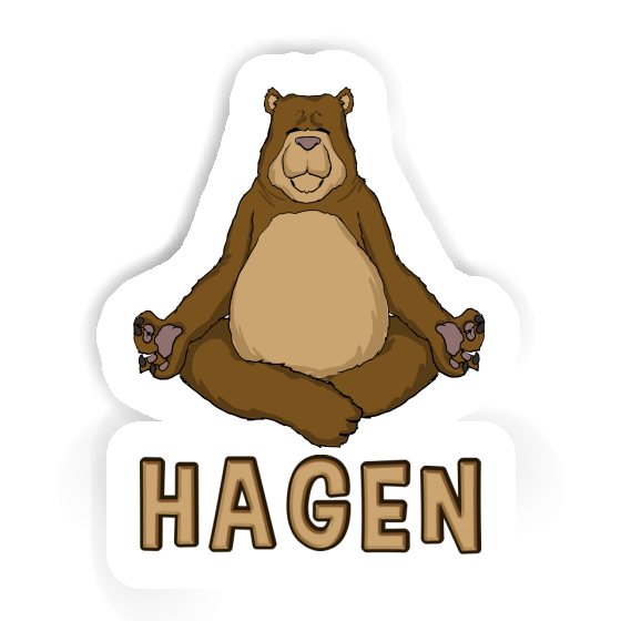 Yoga Bear Sticker Hagen Notebook Yoga Bear Sticker Hagen Gift package Image