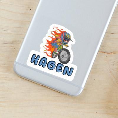 Sticker Downhiller Hagen Notebook Image