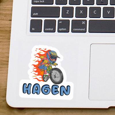 Vététiste de freeride Autocollant Hagen Laptop Vététiste de freeride Autocollant Hagen Laptop Image