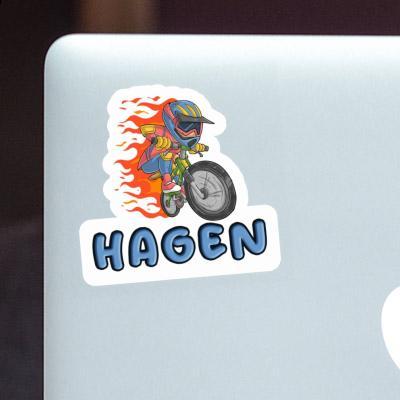 Vététiste de freeride Autocollant Hagen Laptop Vététiste de freeride Autocollant Hagen Laptop Image