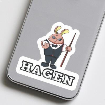 Sticker Hagen Billiards Player Gift package Image