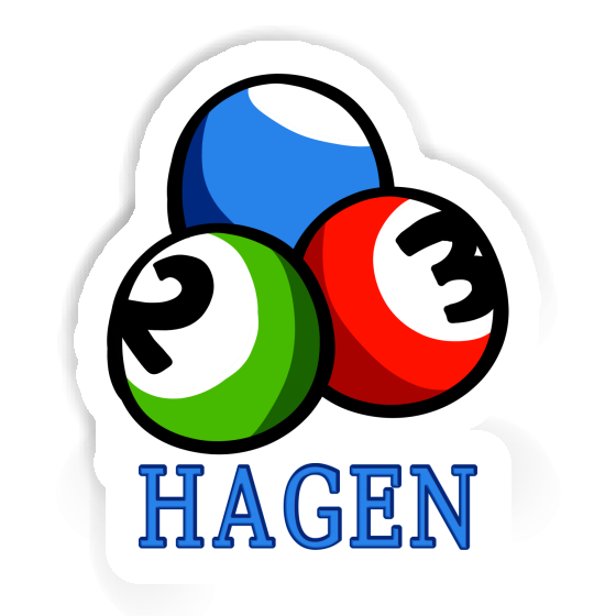 Sticker Hagen Billiard Ball Notebook Sticker Hagen Billiard Ball Gift package Image