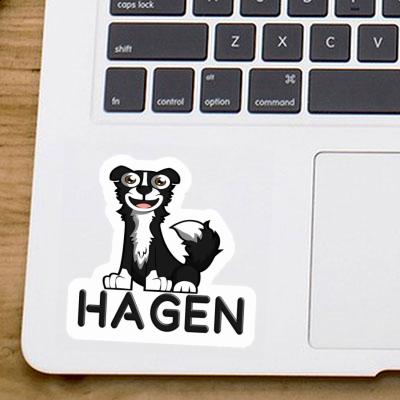 Sticker Hagen Border Collie Laptop Image