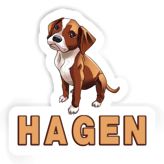 Sticker Boxerhund Hagen Notebook Sticker Boxerhund Hagen Gift package Image