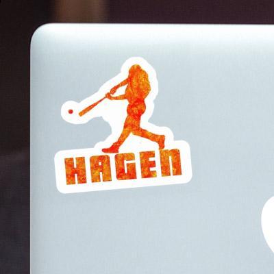 Sticker Baseball Player Hagen Laptop Sticker Baseball Player Hagen Laptop Image