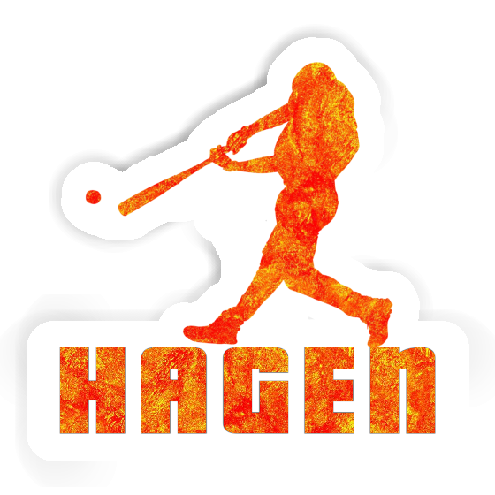 Aufkleber Baseballspieler Hagen Notebook Aufkleber Baseballspieler Hagen Gift package Image