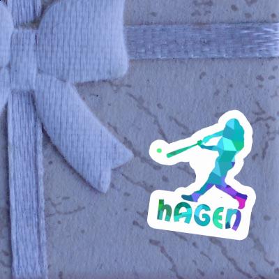 Baseballspieler Sticker Hagen Notebook Baseballspieler Sticker Hagen Gift package Image