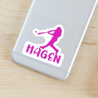 Baseballspieler Sticker Hagen Notebook Baseballspieler Sticker Hagen Gift package Image