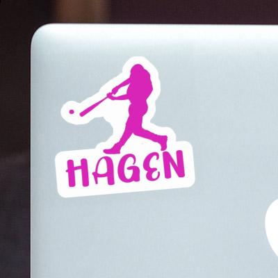 Baseball Player Sticker Hagen Baseball Player Sticker Hagen Image