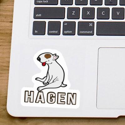 Sticker Bull Terrier Hagen Notebook Sticker Bull Terrier Hagen Gift package Image