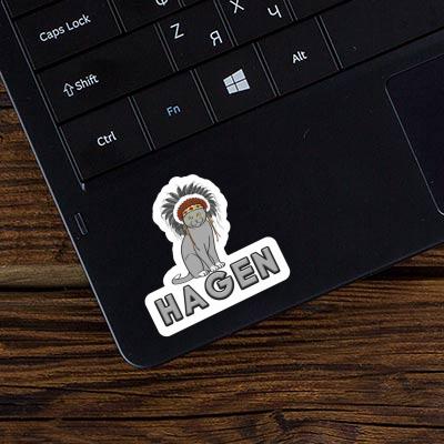Sticker Indianer-Katze Hagen Laptop Sticker Indianer-Katze Hagen Laptop Image
