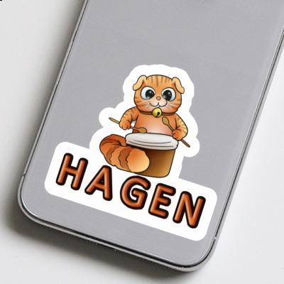 Hagen Sticker Trommler-Katze Notebook Hagen Sticker Trommler-Katze Notebook Image