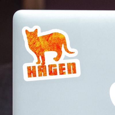 Autocollant Chat Hagen Notebook Autocollant Chat Hagen Gift package Image